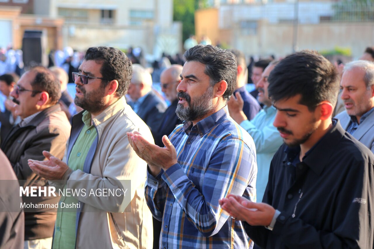 Eid al-Adha outdoor prayer congregation