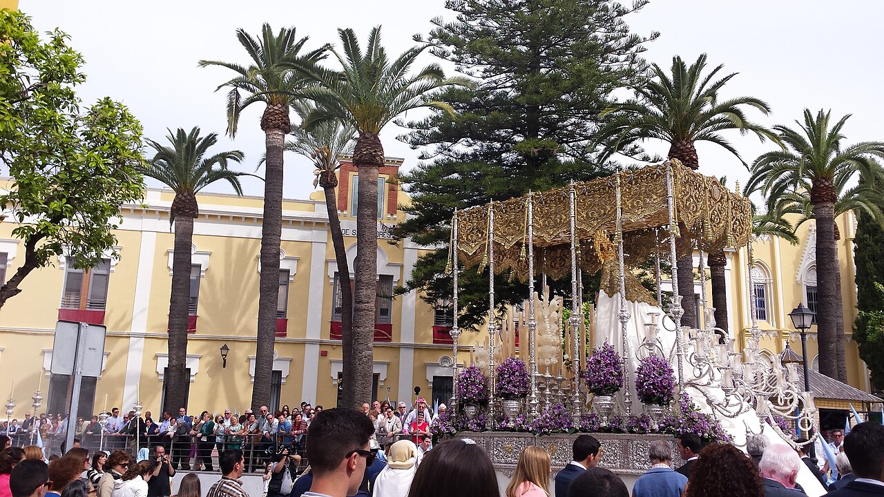 Holy Week procession in Lebrija, Spain