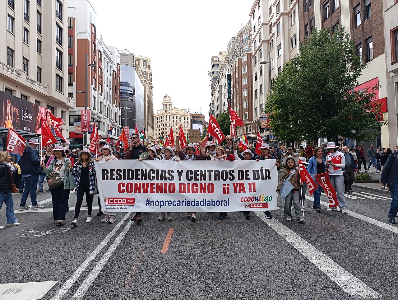 May Day march in Madrid